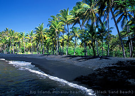 Havajské ostrovy, ostrov Havaj, pláž