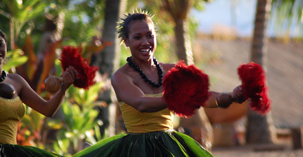 Havajské ostrovy - ostrov Havaj - tanečnice
